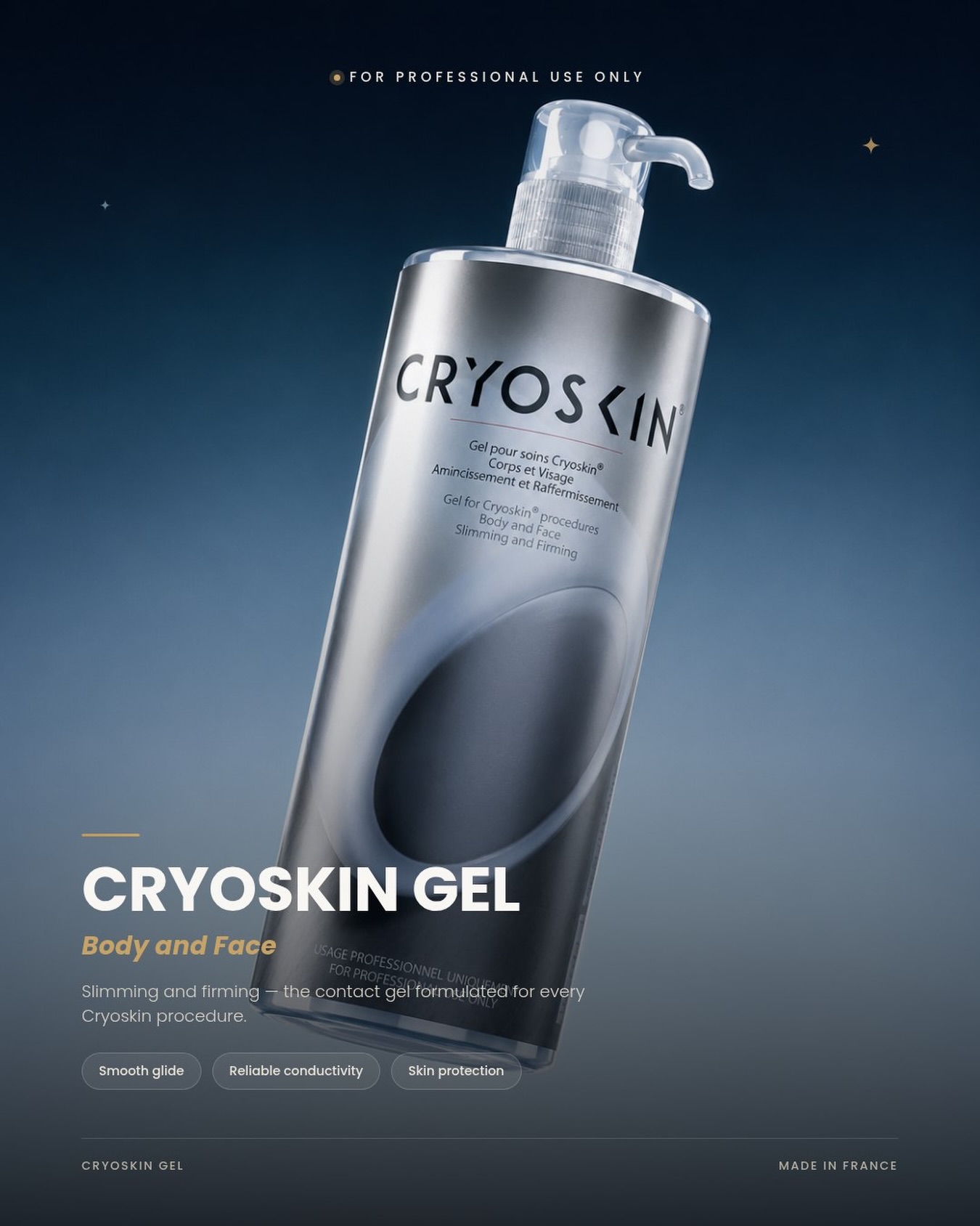 CRYOSKIN GEL 🧊

🔹 Smooth glide for even contact
🔹 Reliable conductivity for consistent heat and cold transfer
🔹 Protects the skin throughout the session

Formulated to keep its texture across temperature extremes, so your results stay consistent, session after session.

Professional use only — ask your clinic about the gel behind your treatment. 📩

#CryoskinGel #Cryoskin #SlimmingAndFirming #BodyContouring #SkinCare AestheticTech BeautyTech ProfessionalUseOnly ClinicLife