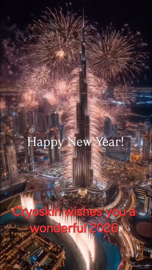 May this new year bring you unstoppable health, contagious happiness, unexpected successes, and bold dreams. May every day surprise you, spark laughter, inspire courage, gently turn your wildest wishes into beautiful realities and may 2026 bring us great business opportunities and shared success. #cryoskin #happynewyear2026
